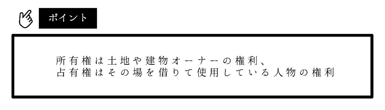 占有権と所有権の違い